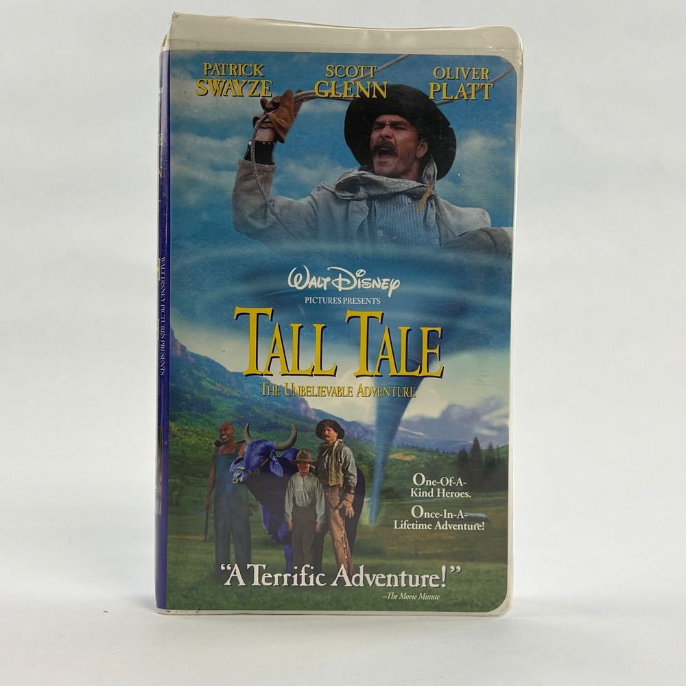 Tall Tale‎ The Unbelievable Adventure VHS 1995 Disney Patrick Swayze Clamshell